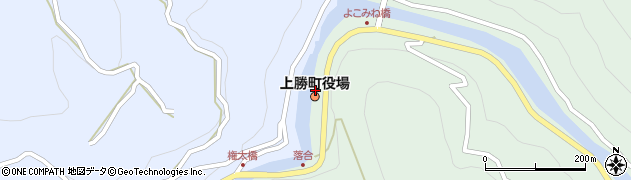 徳島県勝浦郡上勝町周辺の地図