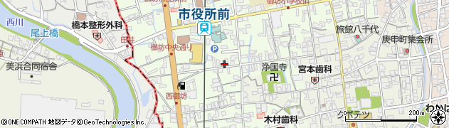 里村クリーニング店周辺の地図