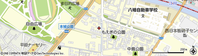 ｅタウン本城Ｅ周辺の地図