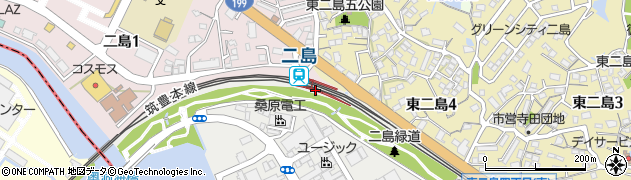 二島駅周辺の地図