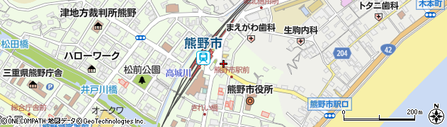 熊野市観光協会周辺の地図