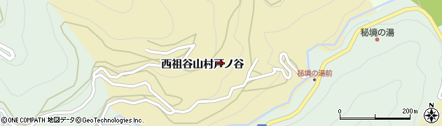 徳島県三好市西祖谷山村戸ノ谷41周辺の地図