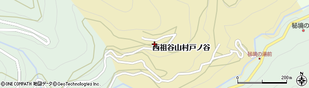 徳島県三好市西祖谷山村戸ノ谷151周辺の地図