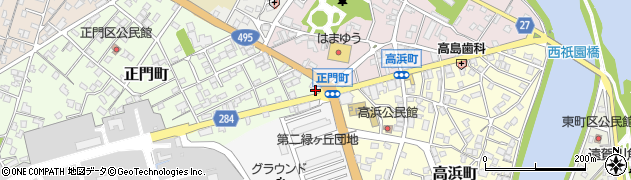 有限会社波多野石油店　正門通り給油所周辺の地図