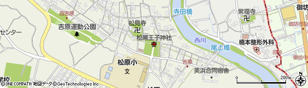 松原王子神社周辺の地図