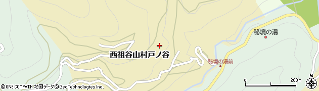 徳島県三好市西祖谷山村戸ノ谷34周辺の地図