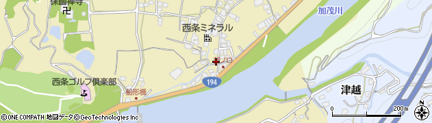 愛媛県西条市中野甲1268周辺の地図