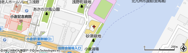 北九州国際会議場周辺の地図