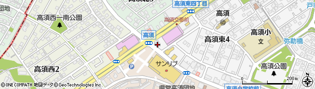 福岡銀行高須支店周辺の地図
