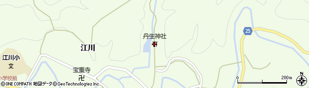 丹生神社周辺の地図