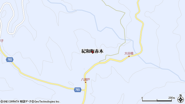 〒519-5404 三重県熊野市紀和町赤木の地図