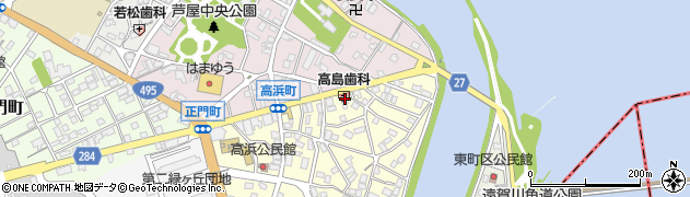 高島歯科医院周辺の地図