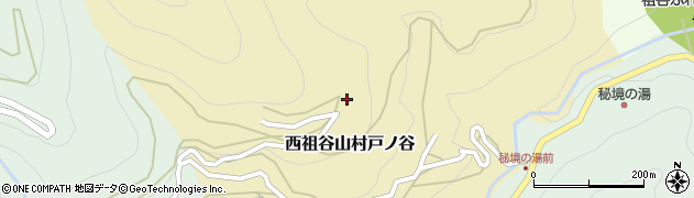 徳島県三好市西祖谷山村戸ノ谷165周辺の地図