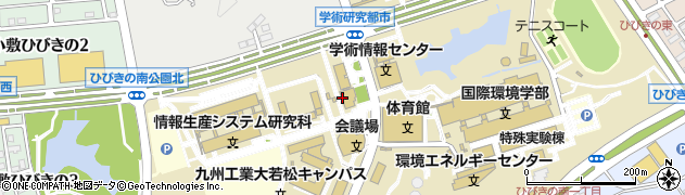 北九州学術研究都市　有限会社クリーニングママ・中川学研都市店周辺の地図