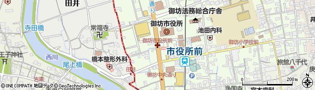 御坊市役所前周辺の地図