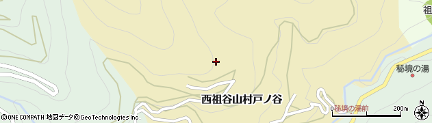 徳島県三好市西祖谷山村戸ノ谷169周辺の地図