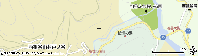 徳島県三好市西祖谷山村戸ノ谷224周辺の地図