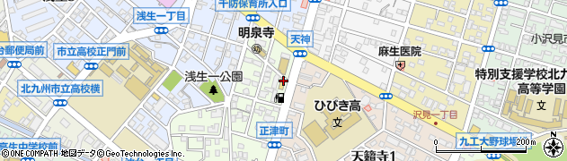 福岡県北九州市戸畑区正津町周辺の地図