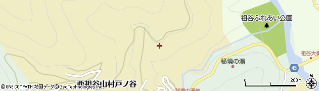 徳島県三好市西祖谷山村戸ノ谷198周辺の地図