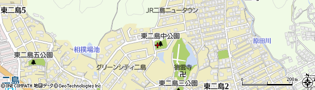 東二島中公園周辺の地図