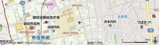岡前理容店周辺の地図