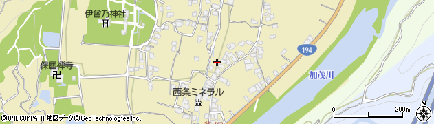 愛媛県西条市中野甲1256周辺の地図