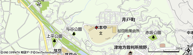 熊野市立木本中学校周辺の地図