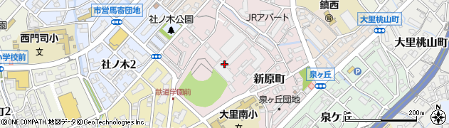 福岡県北九州市門司区新原町周辺の地図