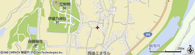 愛媛県西条市中野甲1409周辺の地図