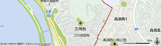 江川台中央公園周辺の地図