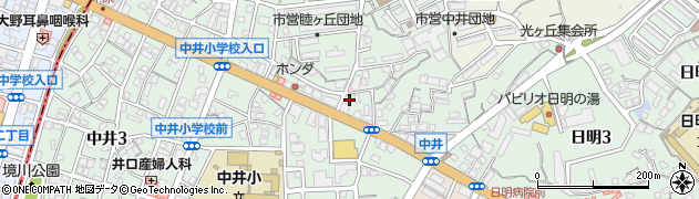 萩美荘周辺の地図