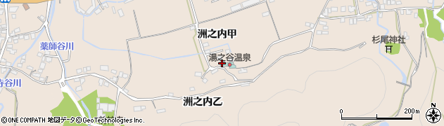 湯之谷温泉旅館部周辺の地図
