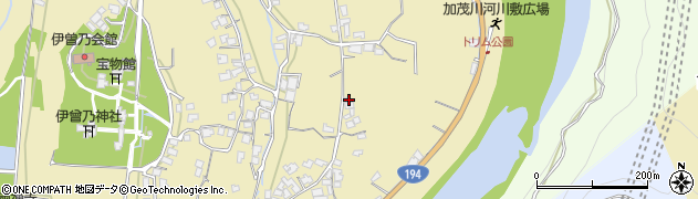 愛媛県西条市中野甲1152周辺の地図