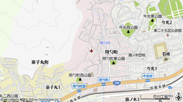 〒808-0077 福岡県北九州市若松区用勺町の地図
