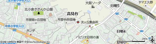 福岡県北九州市小倉北区高見台4周辺の地図