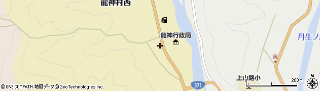 和歌山県田辺市龍神村西72周辺の地図