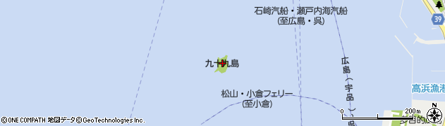 愛媛県松山市高浜町周辺の地図