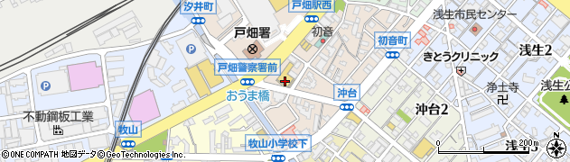 ダイソー＆アオヤマ戸畑初音店周辺の地図