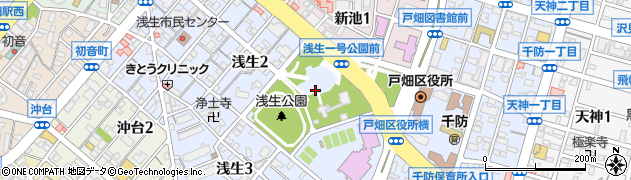 浅生２号公園周辺の地図