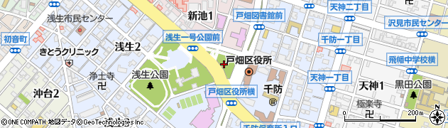 浅生１号公園周辺の地図