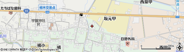 愛媛県西条市西泉周辺の地図