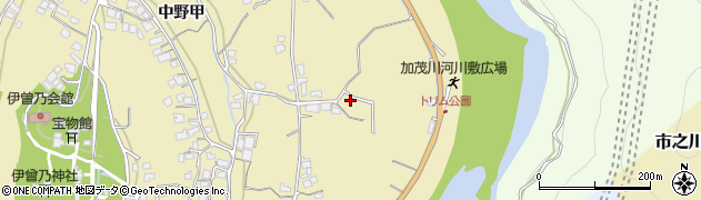 愛媛県西条市中野甲1107周辺の地図