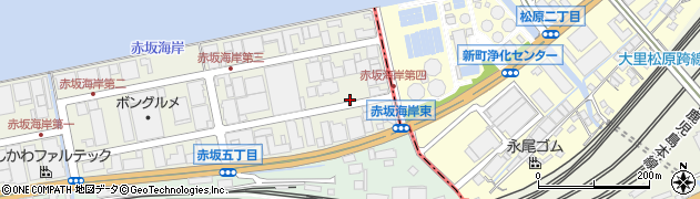 オリックスレンタカー小倉赤坂海岸店周辺の地図