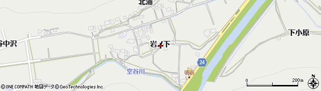 徳島県阿南市長生町岩ノ下周辺の地図