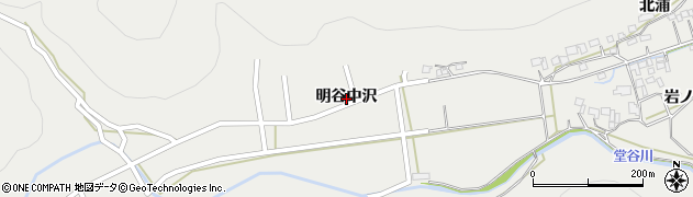 徳島県阿南市長生町（明谷中沢）周辺の地図