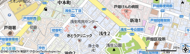 上野豆腐店周辺の地図