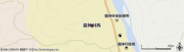 和歌山県田辺市龍神村西周辺の地図