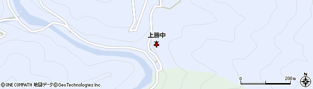 徳島県勝浦郡上勝町生実東戸越73周辺の地図