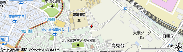 福岡県北九州市小倉北区中井口3周辺の地図