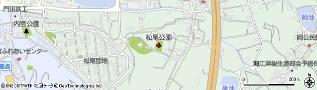 松尾公園周辺の地図